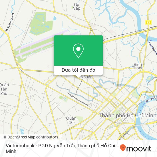 Bản đồ Vietcombank - PGD Ng Văn Trỗi