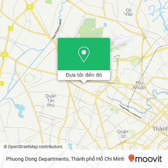 Bản đồ Phuong Dong Departments