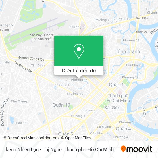 Bản đồ kênh Nhiêu Lộc - Thị Nghè