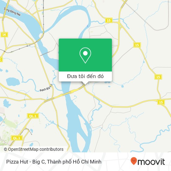 Bản đồ Pizza Hut - Big C