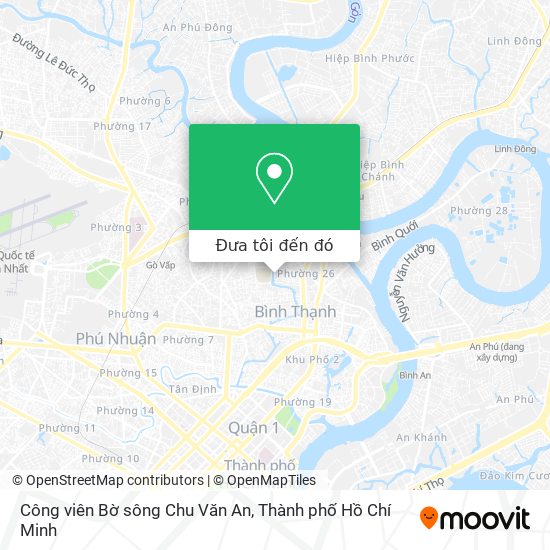 Bản đồ Công viên Bờ sông Chu Văn An