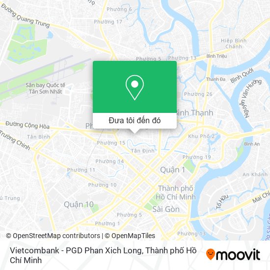 Bản đồ Vietcombank - PGD Phan Xich Long