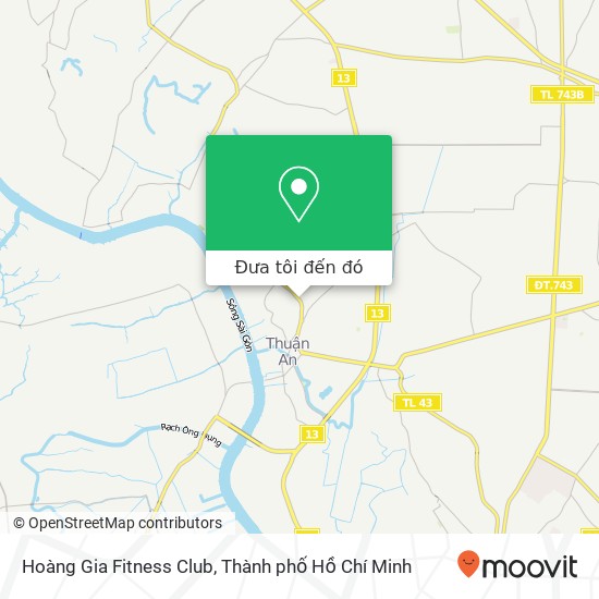Bản đồ Hoàng Gia Fitness Club