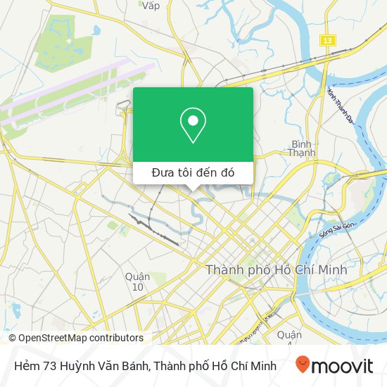 Bản đồ Hẻm 73 Huỳnh Văn Bánh