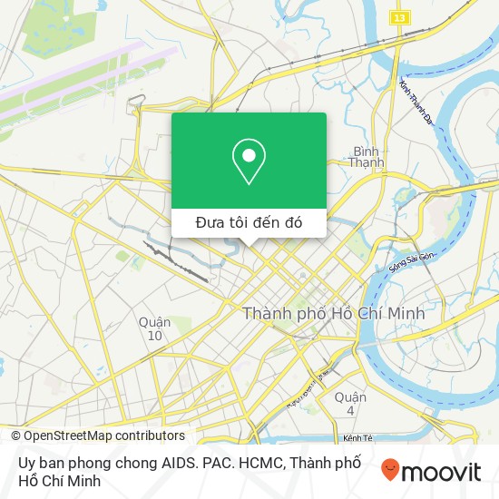 Bản đồ Uy ban phong chong AIDS. PAC. HCMC