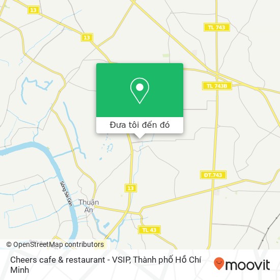 Bản đồ Cheers cafe & restaurant - VSIP
