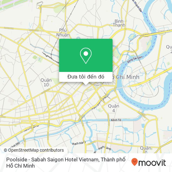 Bản đồ Poolside - Sabah Saigon Hotel Vietnam