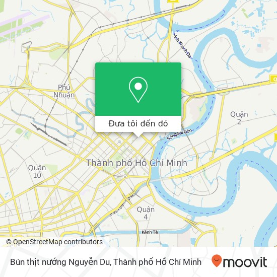 Bản đồ Bún thịt nướng Nguyễn Du