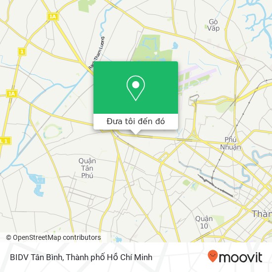 Bản đồ BIDV Tân Bình