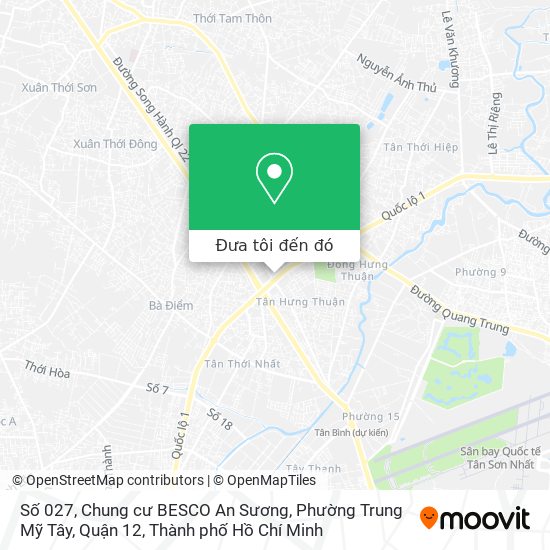 Bản đồ Số 027, Chung cư BESCO An Sương, Phường Trung Mỹ Tây, Quận 12