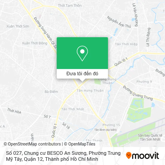 Bản đồ Số 027, Chung cư BESCO An Sương, Phường Trung Mỹ Tây, Quận 12