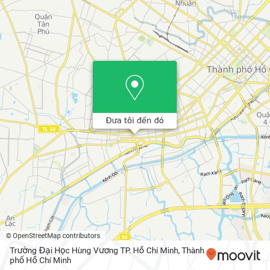 Bản đồ Trường Đại Học Hùng Vương TP. Hồ Chí Minh