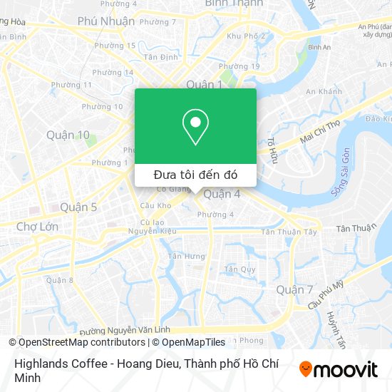 Bản đồ Highlands Coffee - Hoang Dieu