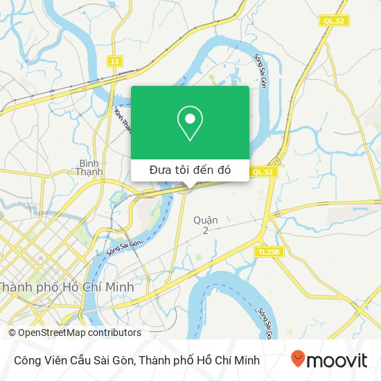Bản đồ Công Viên Cầu Sài Gòn