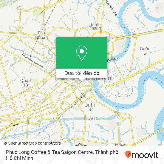 Bản đồ Phuc Long Coffee & Tea Saigon Centre