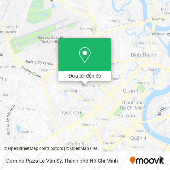 Bản đồ Domino Pizza Lê Văn Sỹ