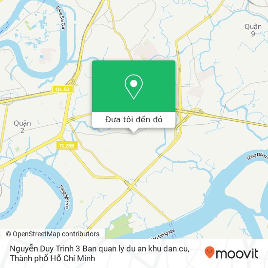 Bản đồ Nguyễn Duy Trinh 3 Ban quan ly du an khu dan cu