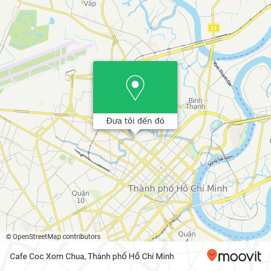 Bản đồ Cafe Coc Xom Chua
