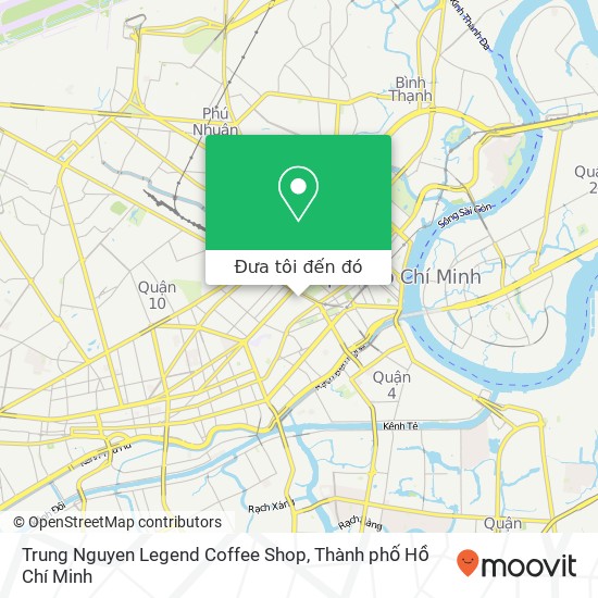 Bản đồ Trung Nguyen Legend Coffee Shop