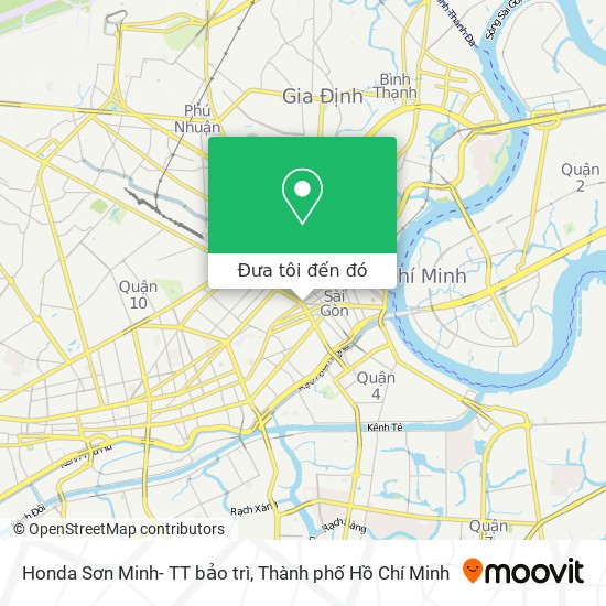 Bản đồ Honda Sơn Minh- TT bảo trì