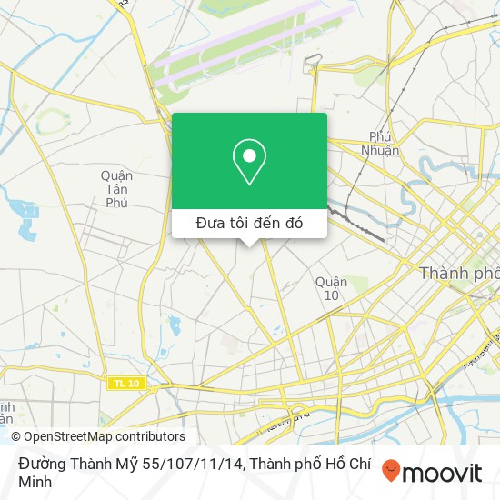 Bản đồ Đường Thành Mỹ 55/107/11/14