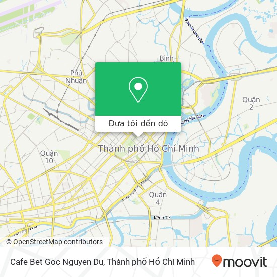 Bản đồ Cafe Bet Goc Nguyen Du