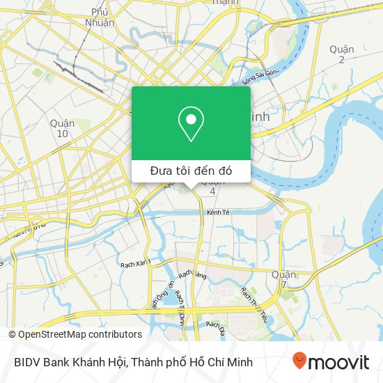 Bản đồ BIDV Bank Khánh Hội