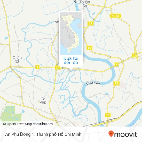 Bản đồ An Phú Đông 1