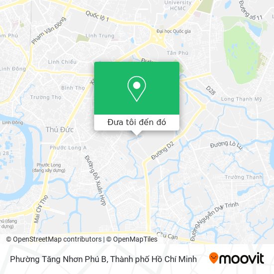 Bản đồ Phường Tăng Nhơn Phú B