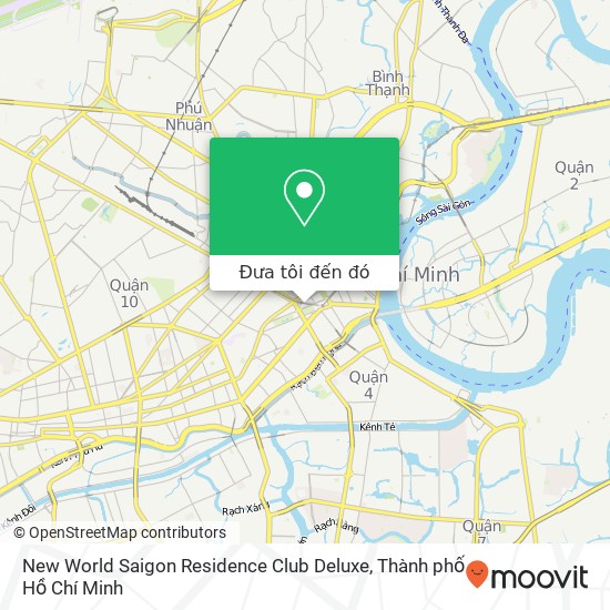 Bản đồ New World Saigon Residence Club Deluxe
