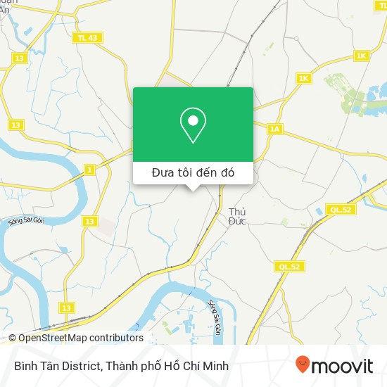 Bản đồ Bình Tân District