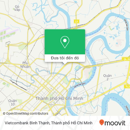 Bản đồ Vietcombank Bình Thạnh