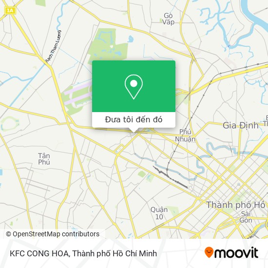 Bản đồ KFC CONG HOA
