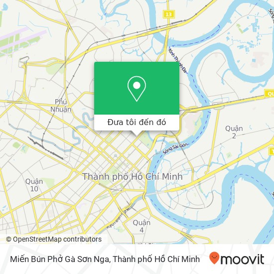 Bản đồ Miến Bún Phở Gà Sơn Nga