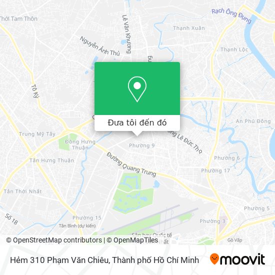 Bản đồ Hẻm 310 Phạm Văn Chiêu