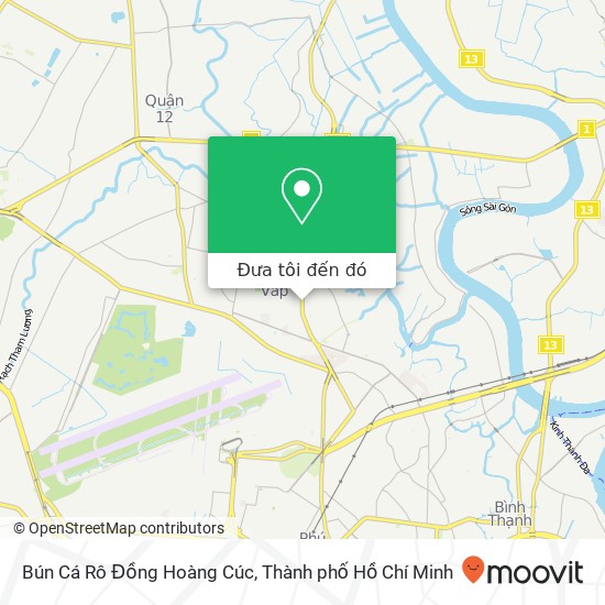 Bản đồ Bún Cá Rô Đồng Hoàng Cúc