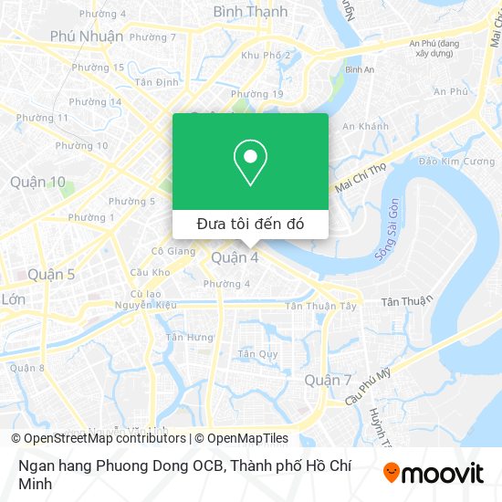 Bản đồ Ngan hang Phuong Dong OCB