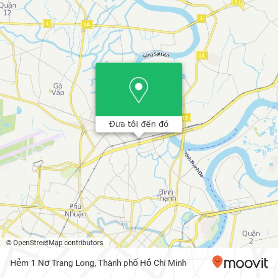 Bản đồ Hẻm 1 Nơ Trang Long