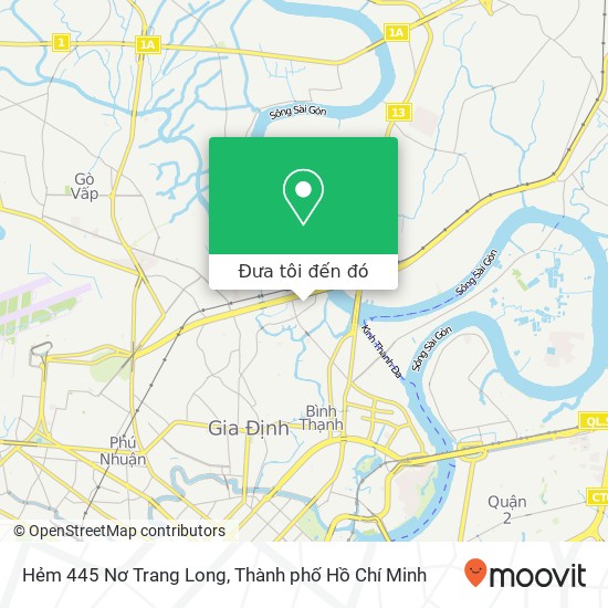Bản đồ Hẻm 445 Nơ Trang Long
