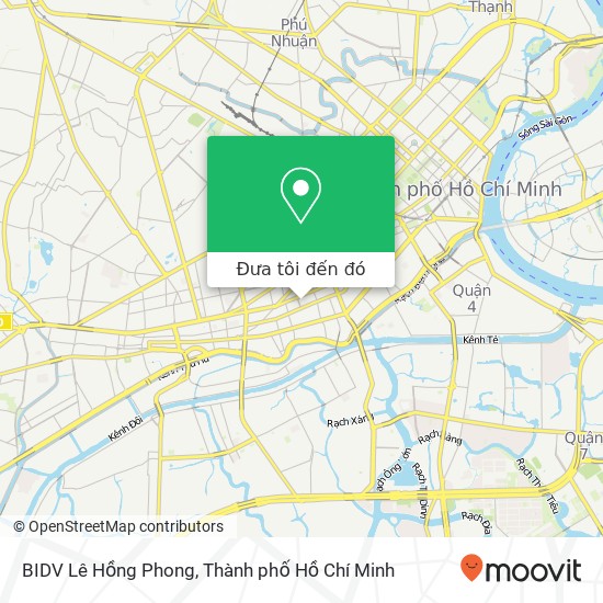 Bản đồ BIDV Lê Hồng Phong