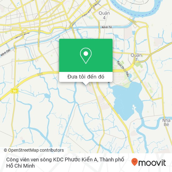 Bản đồ Công viên ven sông KDC Phước Kiển A