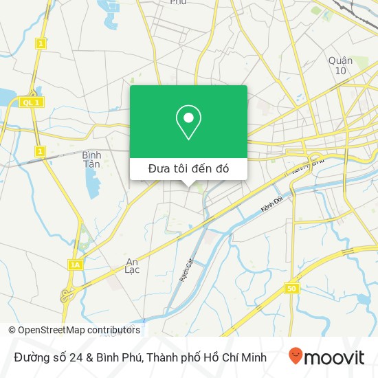 Bản đồ Đường số 24 & Bình Phú