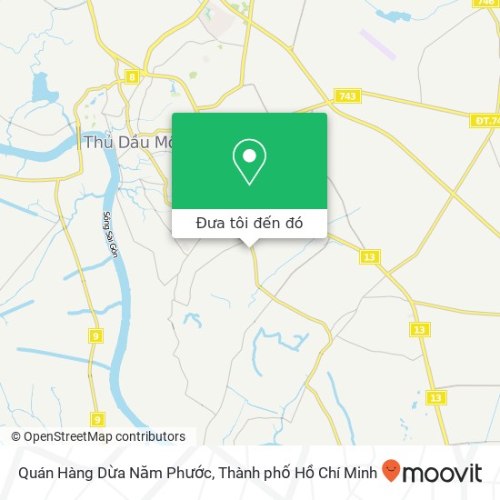Bản đồ Quán Hàng Dừa Năm Phước