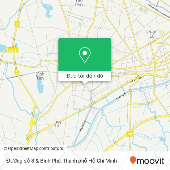 Bản đồ Đường số 8 & Bình Phú