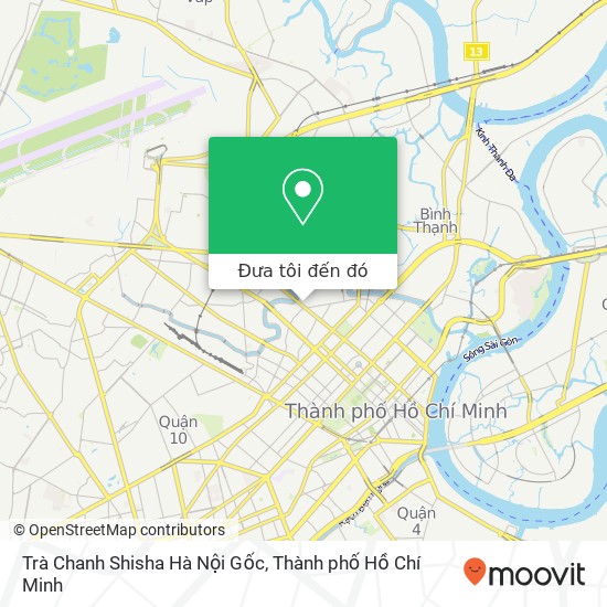 Bản đồ Trà Chanh Shisha Hà Nội Gốc