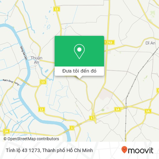 Bản đồ Tỉnh lộ 43 1273