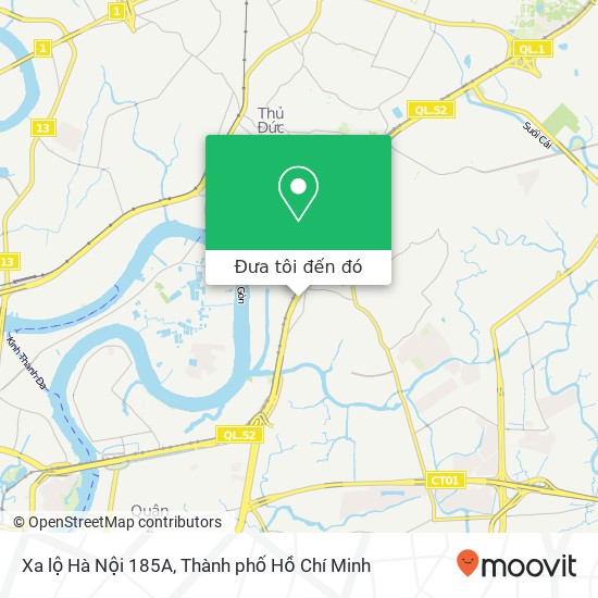 Bản đồ Xa lộ Hà Nội 185A