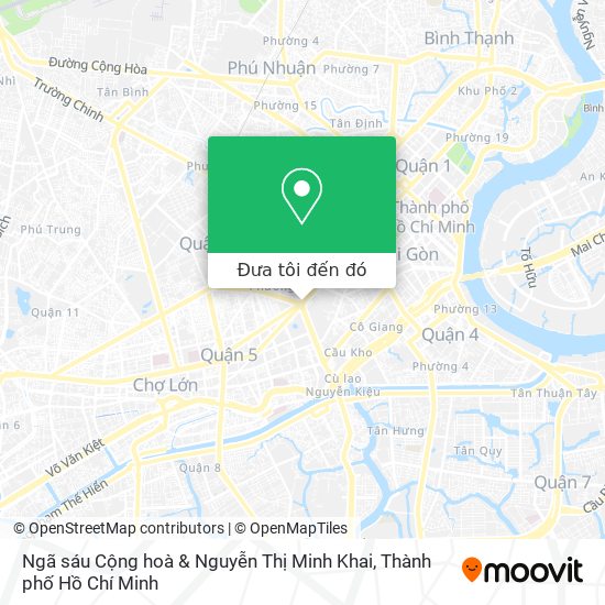 Bản đồ Ngã sáu Cộng hoà & Nguyễn Thị Minh Khai