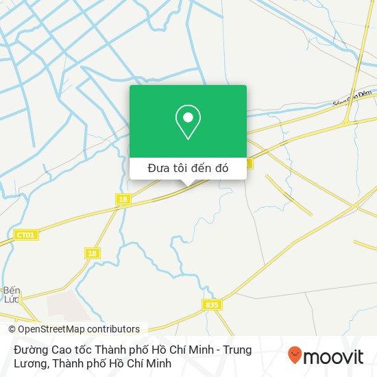Bản đồ Đường Cao tốc Thành phố Hồ Chí Minh - Trung Lương