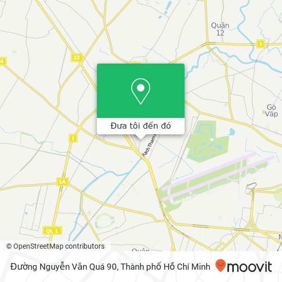 Bản đồ Đường Nguyễn Văn Quá 90